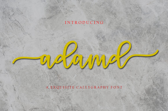 Adamd: The Handwritten Font for Modern Crafters