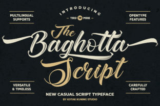 Baghotta: A Bold Script Font for Modern Web Design