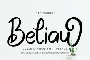 Beliau: A Minimalist Script Font for Web Design