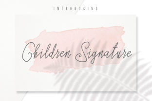 Children Signature: A Playful Typeface for Web Design