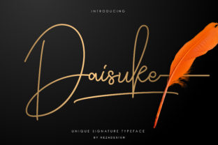 Daisuke Typeface: Elegant Script for Editorial Design