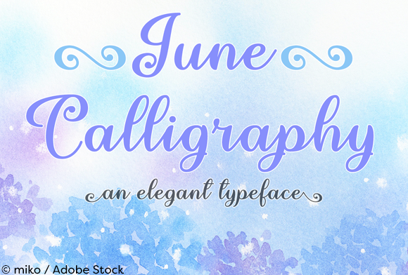 Elevate Brand Visuals with June Calligraphy Font