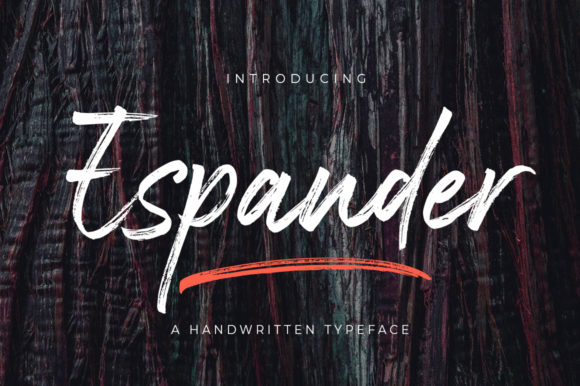 Espander Font: Bold Handwritten Style for Branding