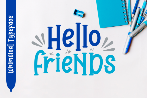 Hello Friends: A Friendly Handwritten Typeface for Editorial Design