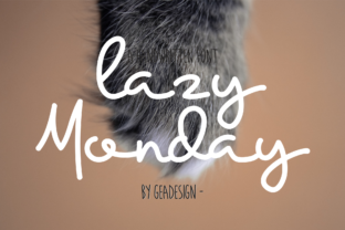Lazy Monday: A Relaxed Handwritten Font for Editorial Design