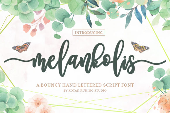 Melankolis: A Romantic Script Font for Web Design