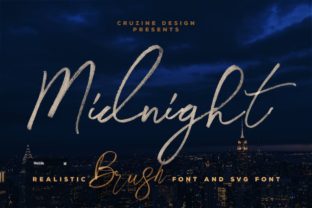 Midnight Font: A Handwritten Typeface for Crafters