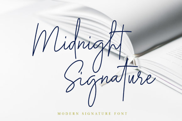 Midnight Siganture: A Handwritten Font for Editorial Design