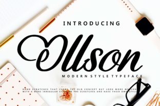 Ollson Font: A Modern Handwritten Typeface for Makers