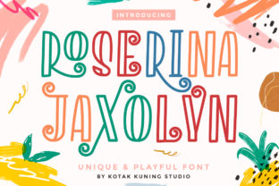 Roserina Jaxolyn: A Playful Typeface for Editorial Design